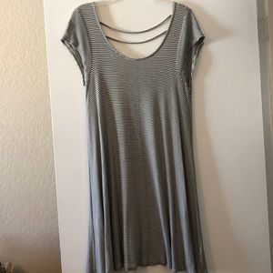 American Eagle Stripes T-shirt Dress
